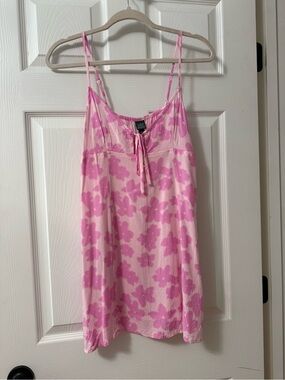 wild fable Pink Tie-Front Slip Dress